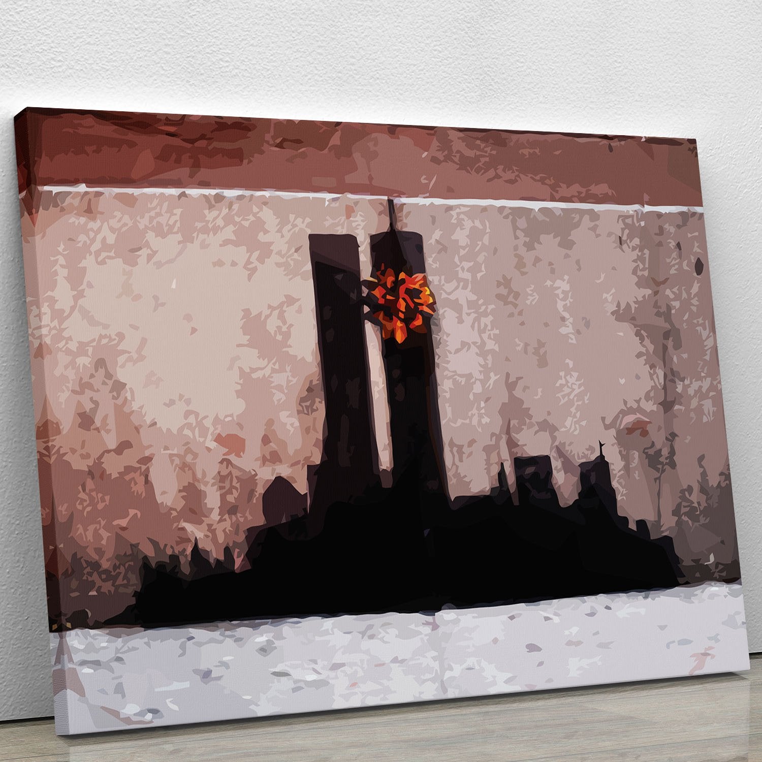 Banksy New York Twin Towers Canvas Print or Poster