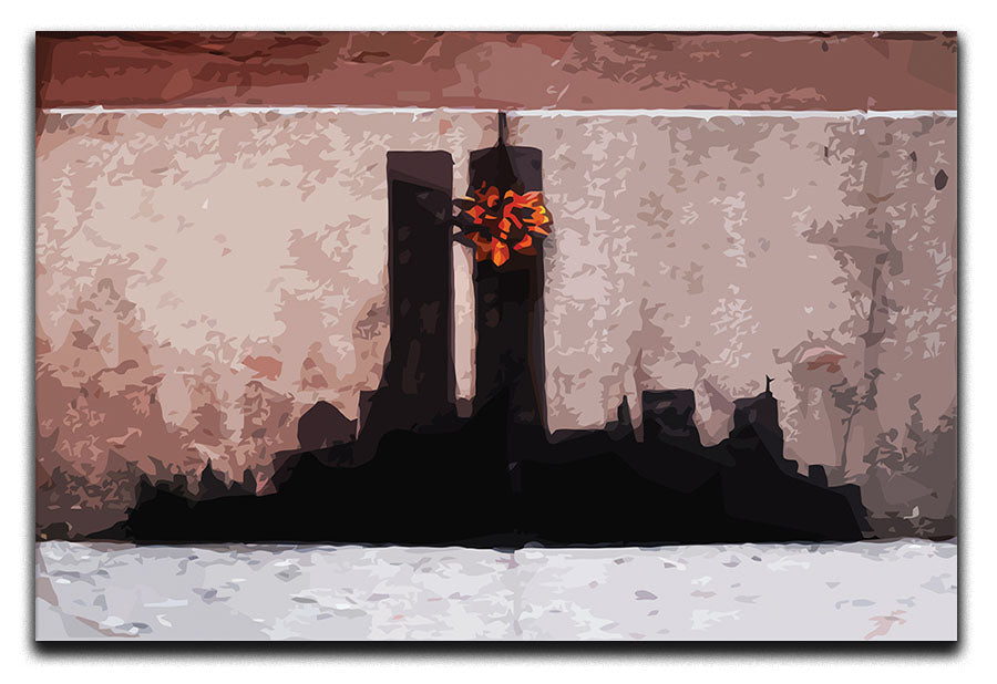 Banksy New York Twin Towers Canvas Print or Poster - Canvas Art Rocks - 1