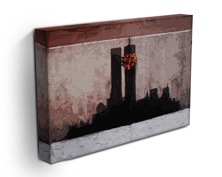Banksy New York Twin Towers Canvas Print or Poster - Canvas Art Rocks - 3