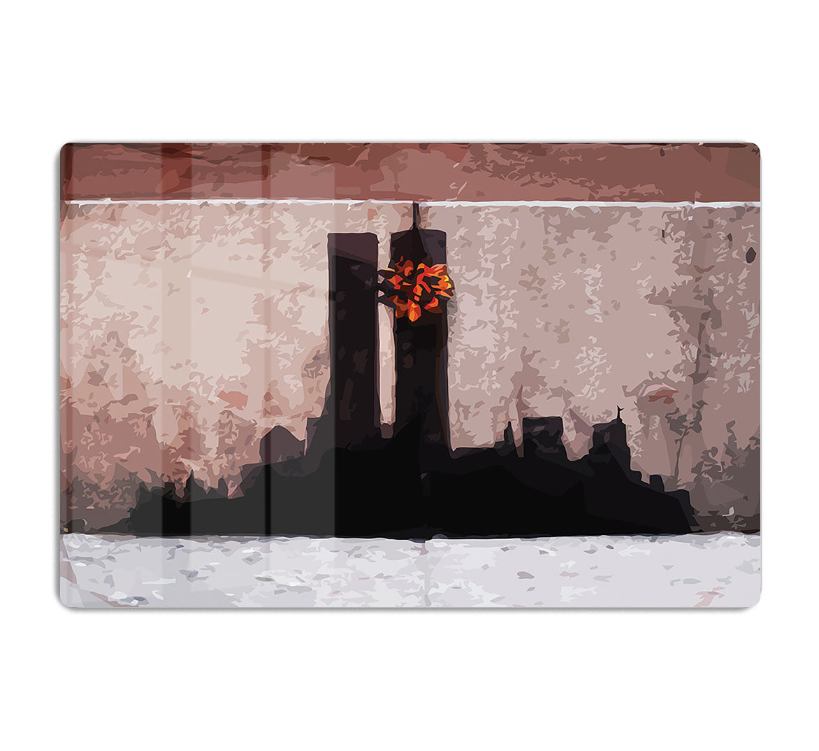 Banksy New York Twin Towers HD Metal Print - Canvas Art Rocks - 1