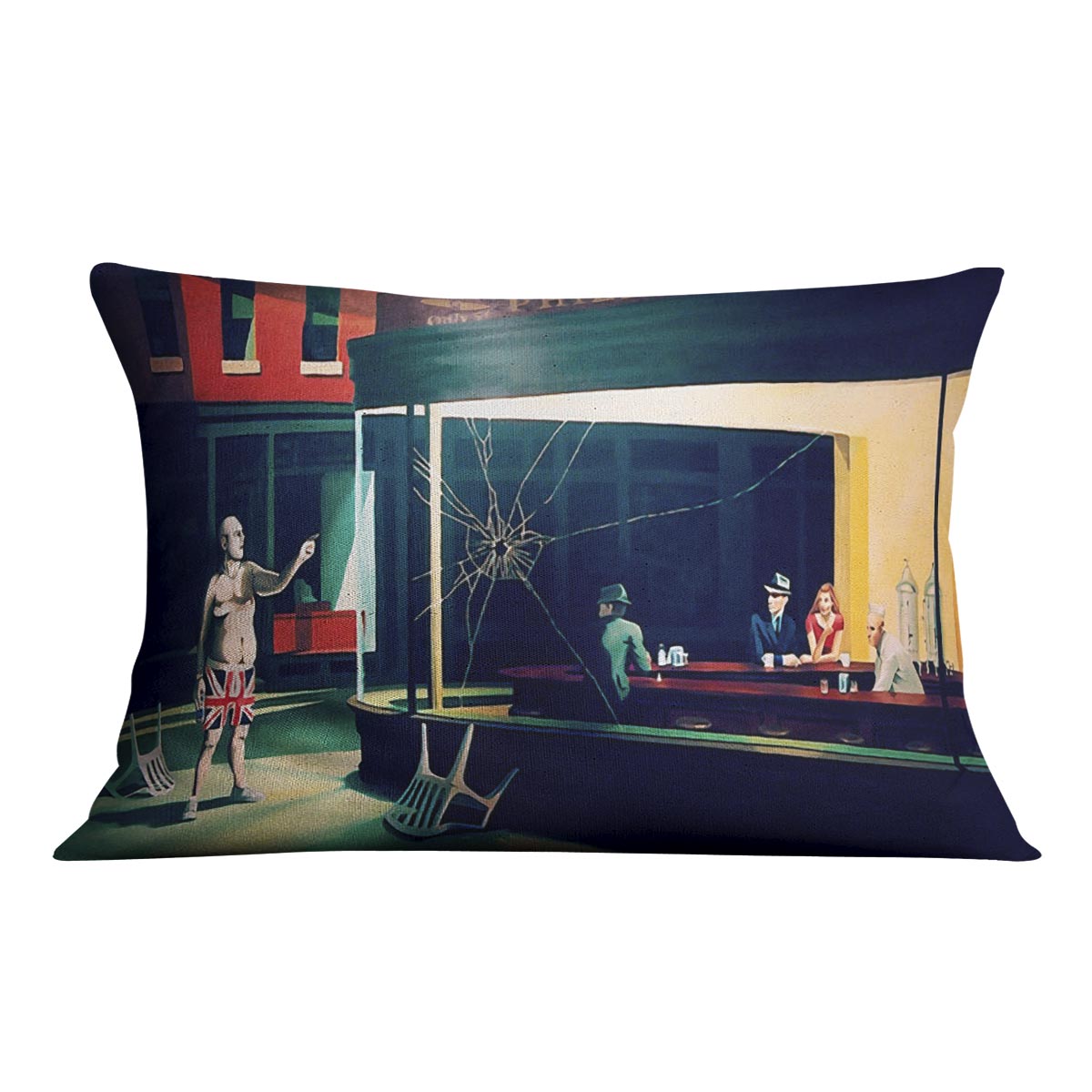 Banksy Nighthawks Cushion