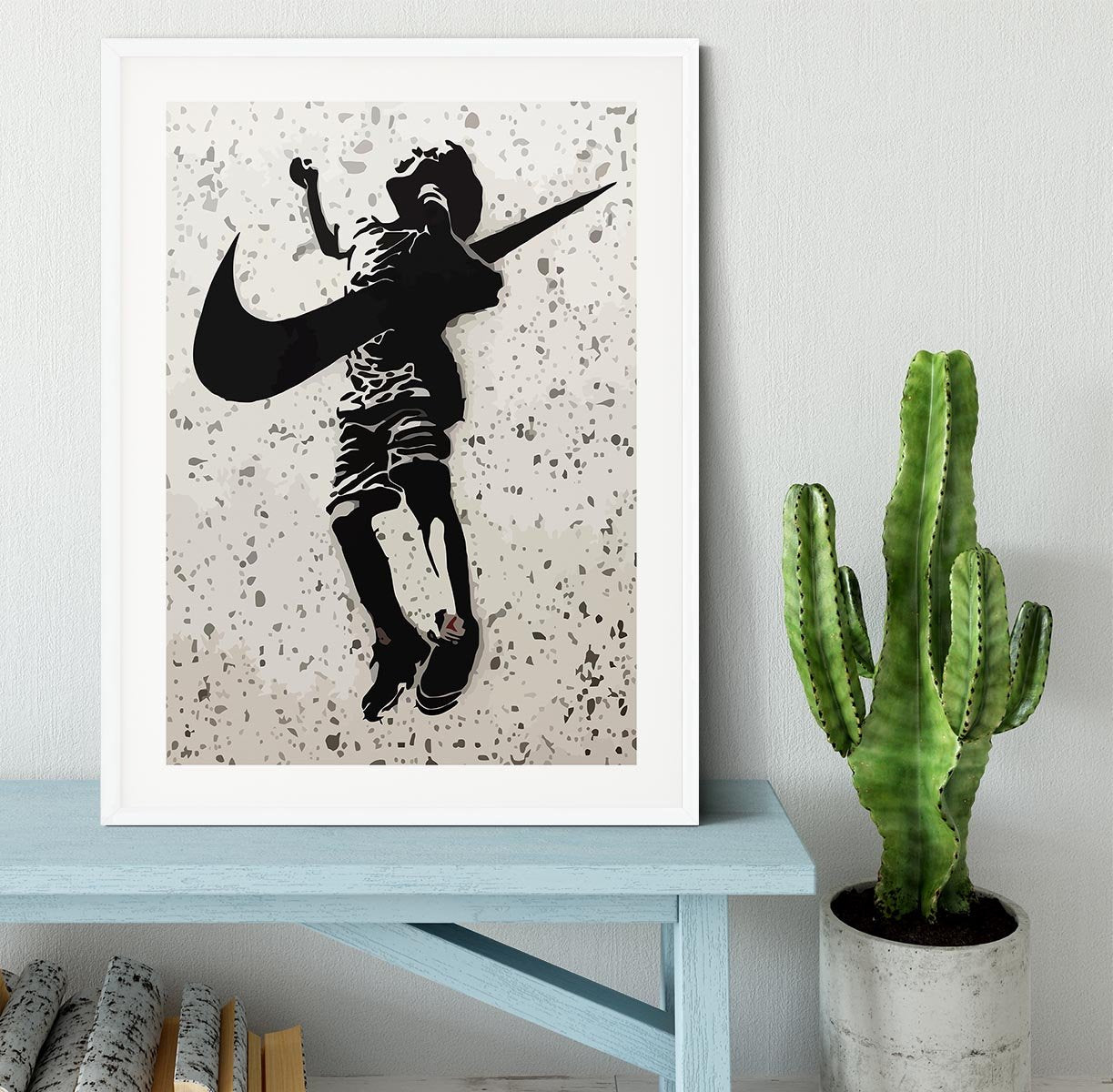 Banksy Nike Framed Print - Canvas Art Rocks - 5