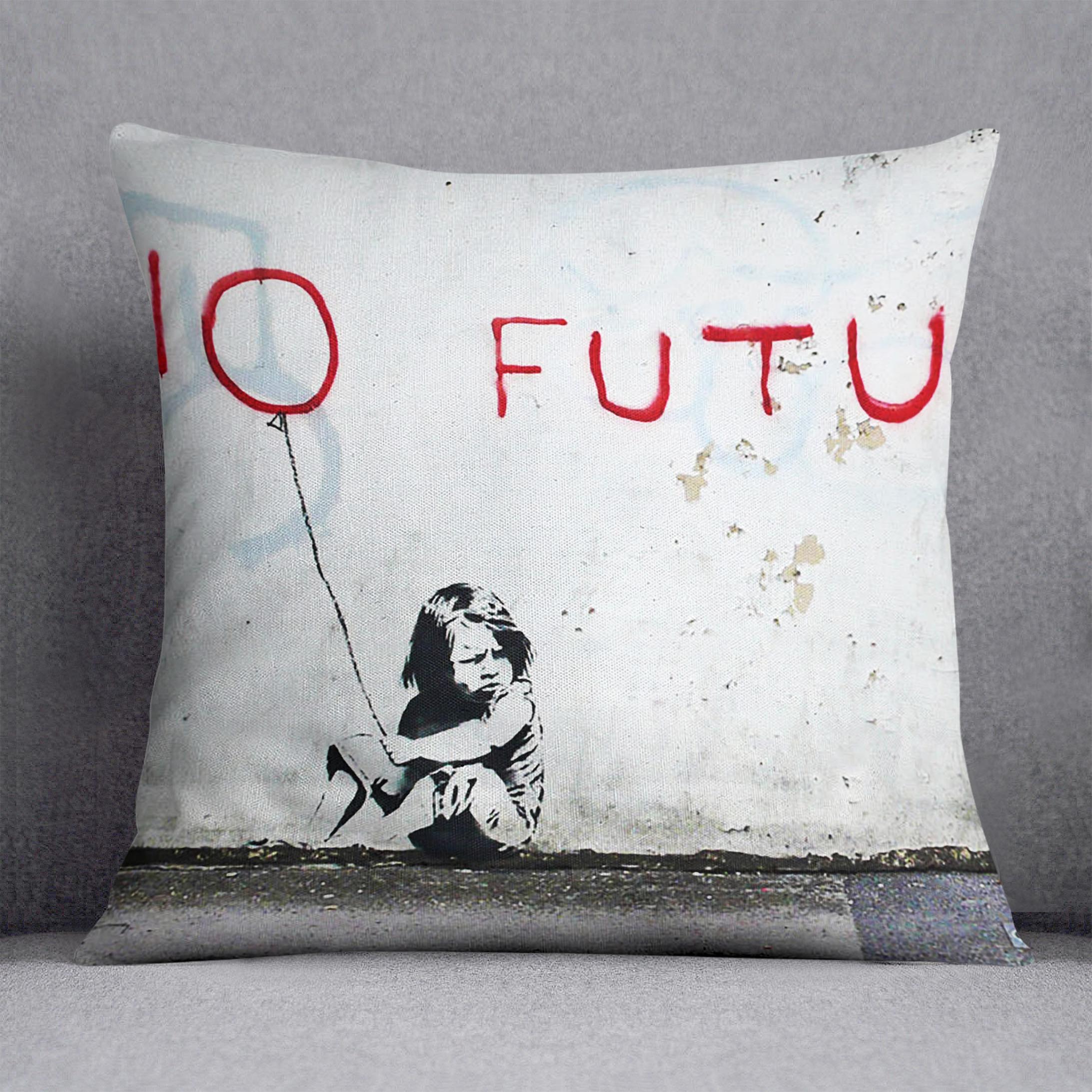 Banksy No Future Cushion