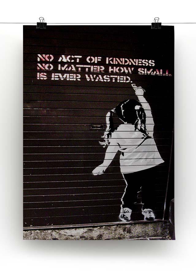 Banksy No Kindness Canvas Print or Poster - Canvas Art Rocks - 2