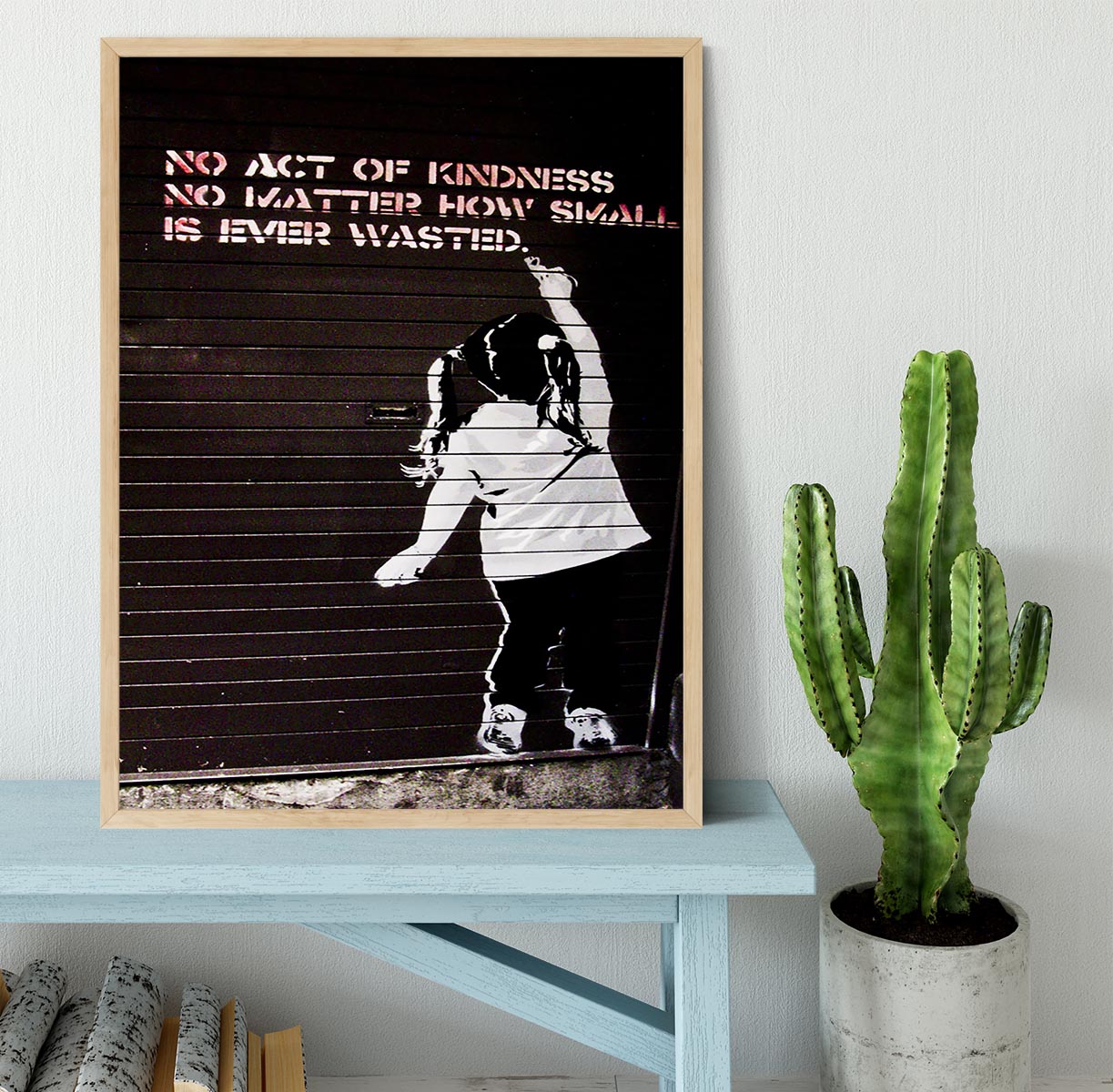 Banksy No Kindness Framed Print - Canvas Art Rocks - 4