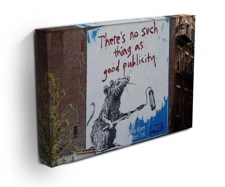 Banksy No Such Thing As Good Publicity Print - Canvas Art Rocks - 3