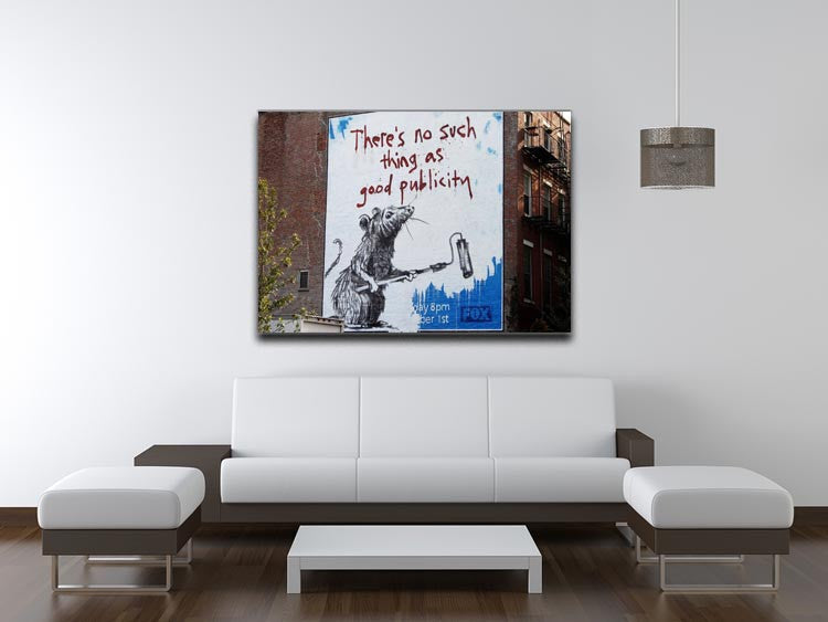 Banksy No Such Thing As Good Publicity Print - Canvas Art Rocks - 4