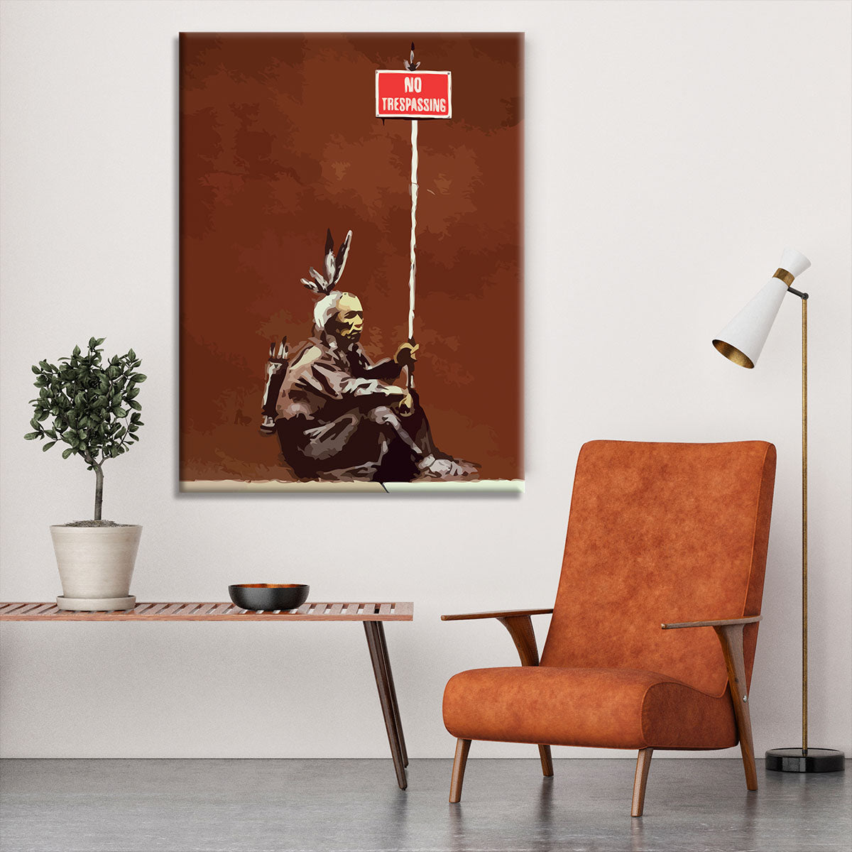 Banksy No Trespassing Canvas Print or Poster - Canvas Art Rocks - 6