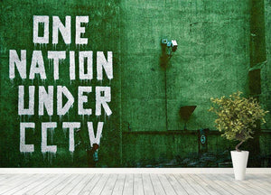 Banksy One Nation Under CCTV Wall Mural Wallpaper - Canvas Art Rocks - 4