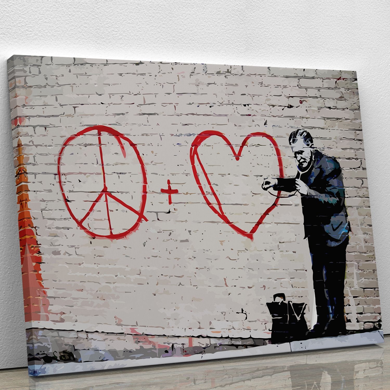 Banksy Peaceful Hearts Doctor San Francisco Canvas Print or Poster