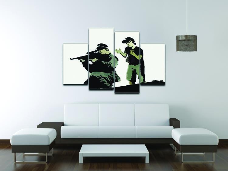 Banksy Police Sniper 4 Split Panel Canvas - Canvas Art Rocks - 3