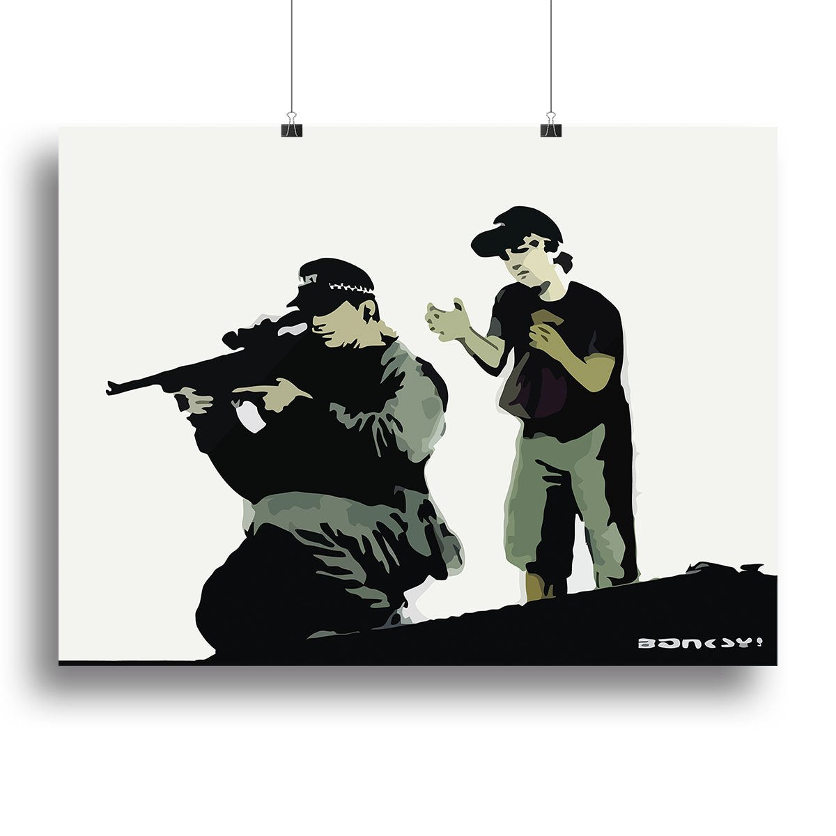 Banksy Police Sniper Canvas Print or Poster