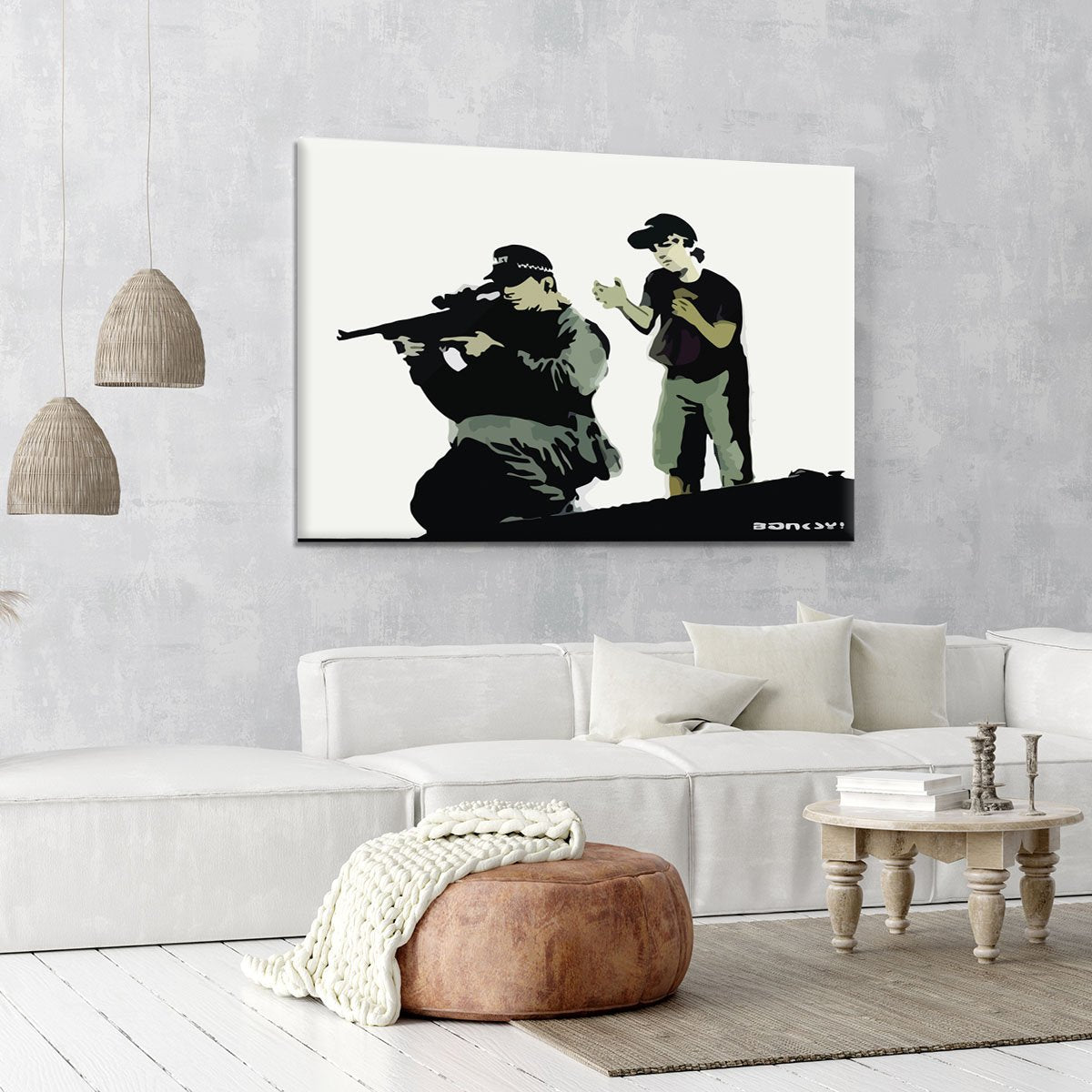 Banksy Police Sniper Canvas Print or Poster