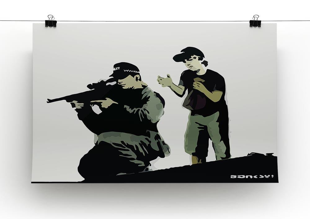 Banksy Police Sniper Canvas Print or Poster - Canvas Art Rocks - 2