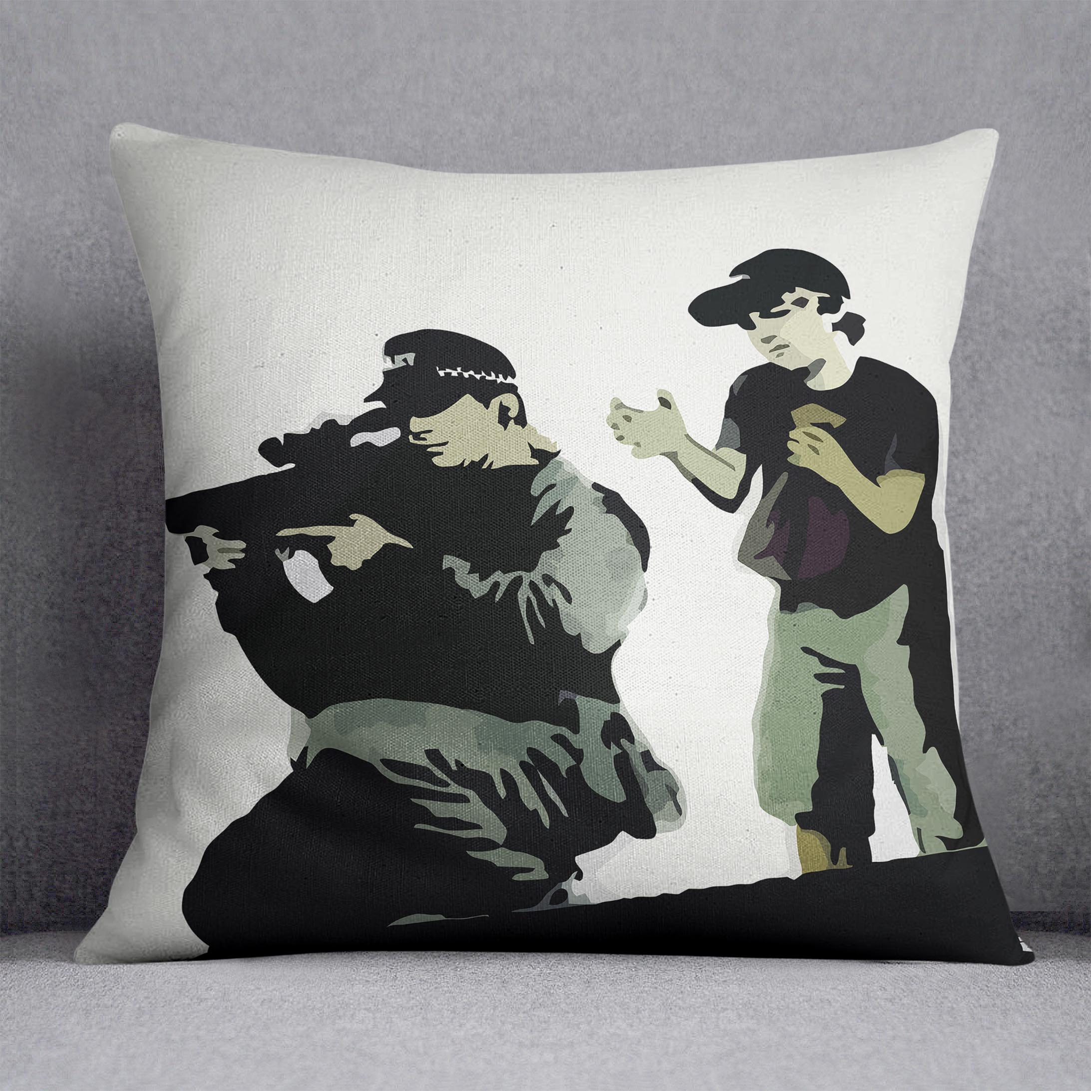 Banksy Police Sniper Cushion