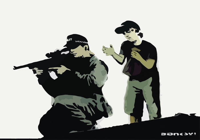 Banksy Police Sniper Wall Mural Wallpaper
