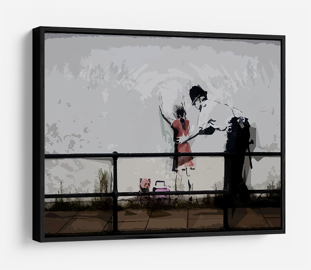 Banksy Policeman Searching Girl HD Metal Print - Canvas Art Rocks - 6