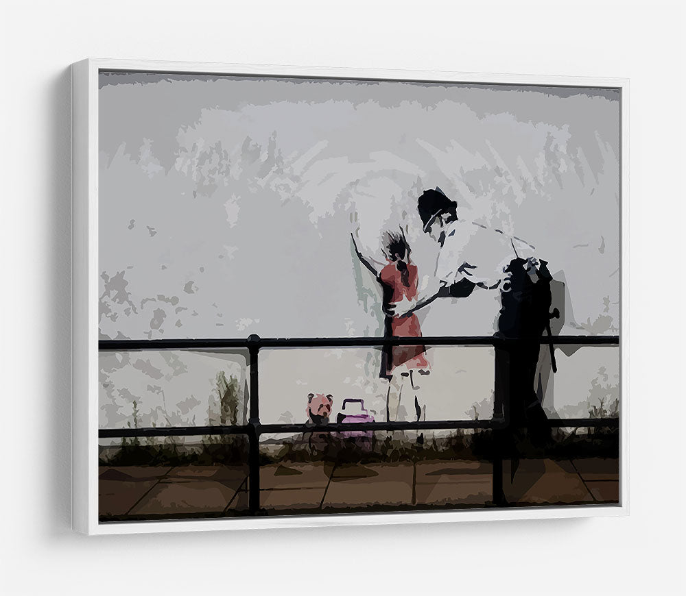 Banksy Policeman Searching Girl HD Metal Print - Canvas Art Rocks - 7