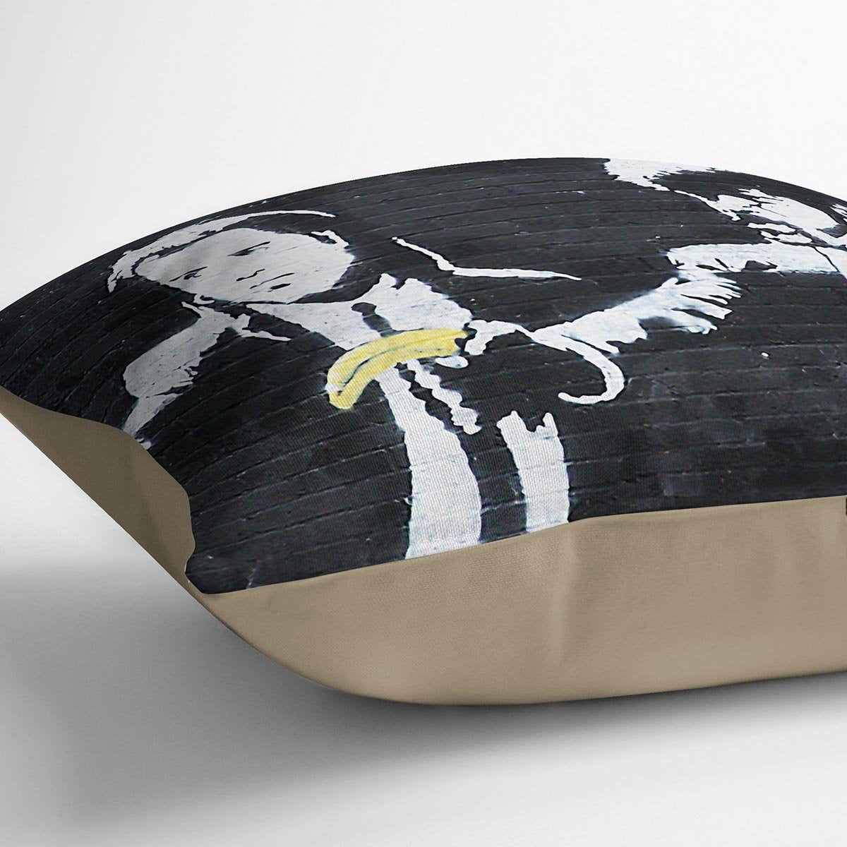 Banksy Pulp Fiction Banana Guns Cushion