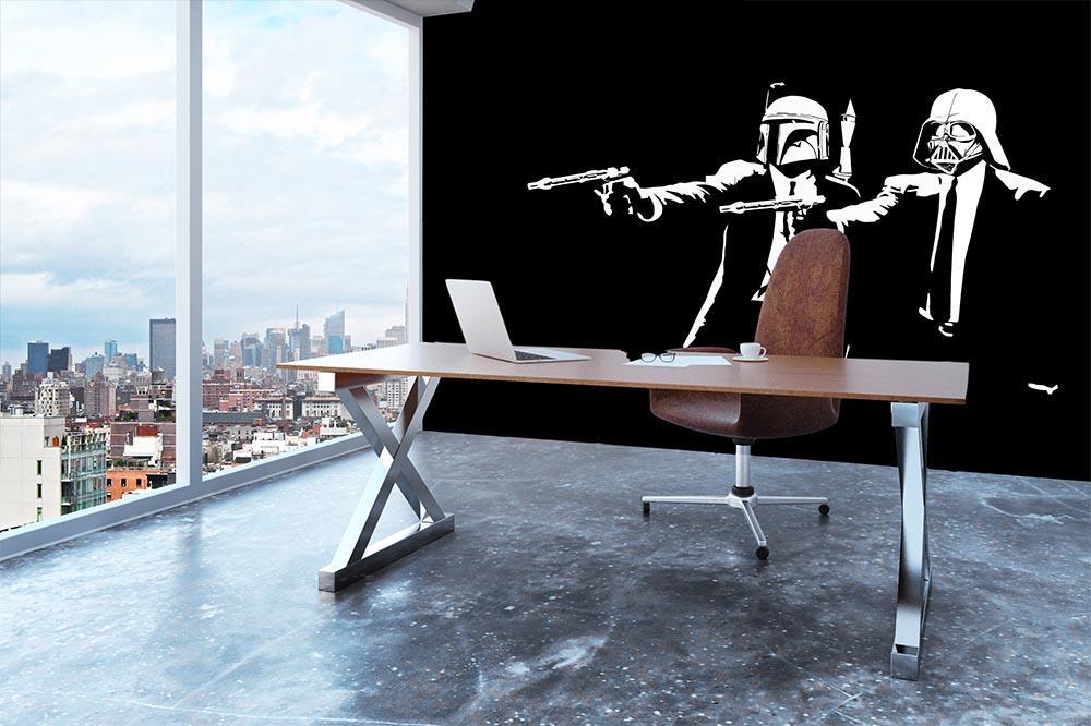Banksy Pulp Fiction Star Wars Cushion – ClockCanvas