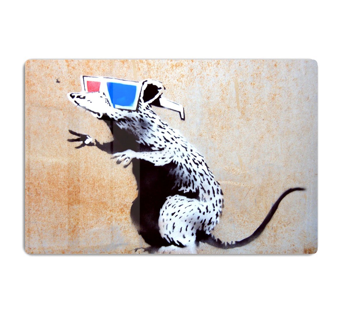 Banksy Rat Wearing 3D Glasses HD Metal Print