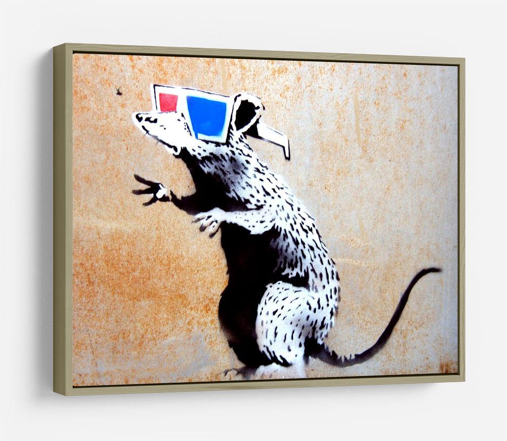 Banksy Rat Wearing 3D Glasses HD Metal Print