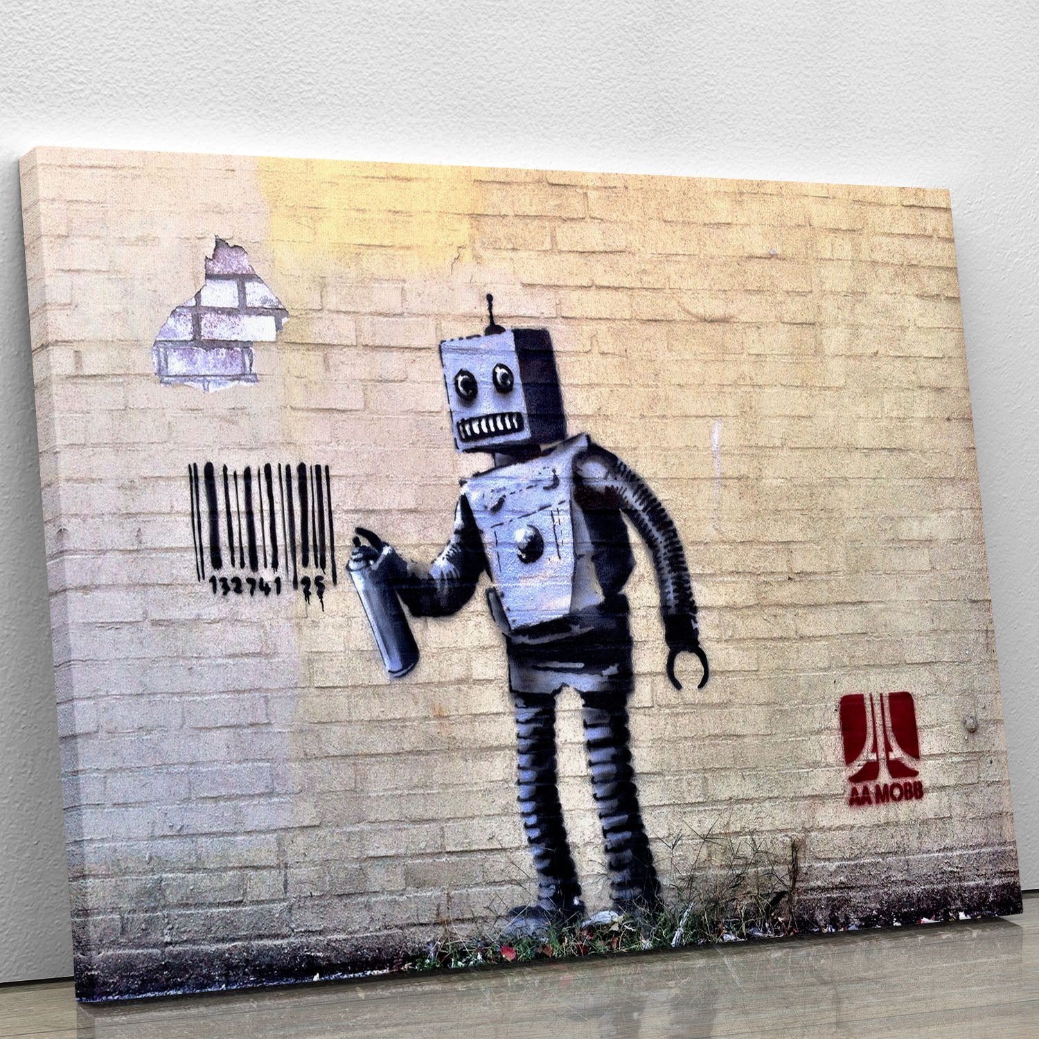 Banksy Robot Canvas Print or Poster