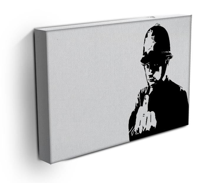 Banksy Rude Policeman Print - Canvas Art Rocks - 3