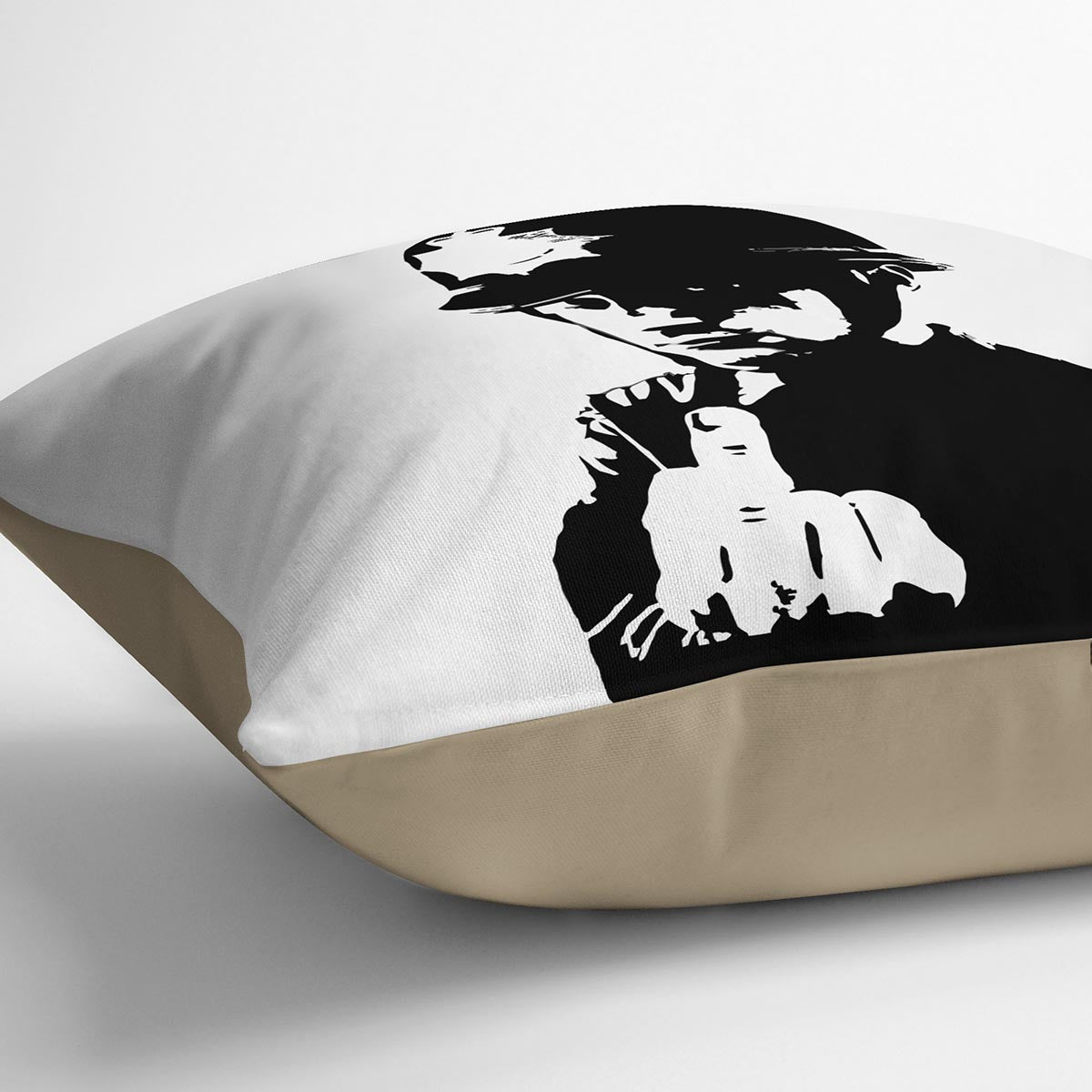 Banksy Rude Policeman Cushion