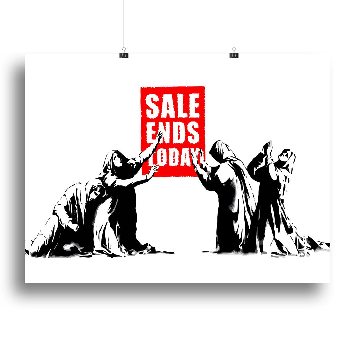 Banksy Sale Ends Today Canvas Print or Poster