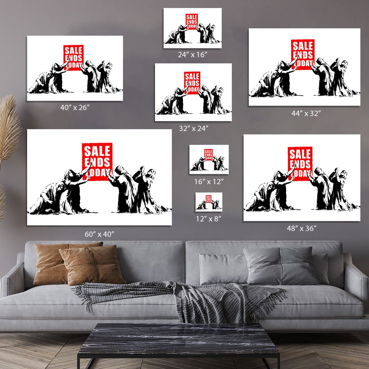 Banksy Sale Ends Today Canvas Print or Poster