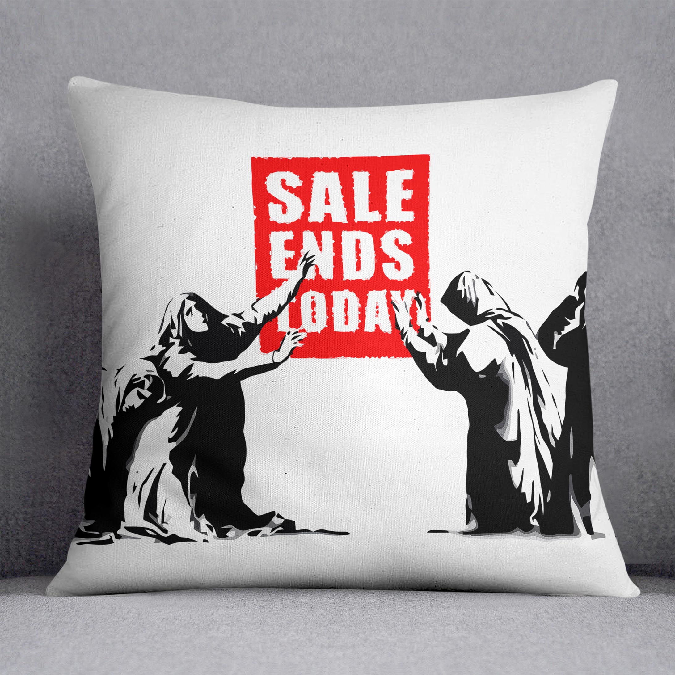 Banksy Sale Ends Today Cushion