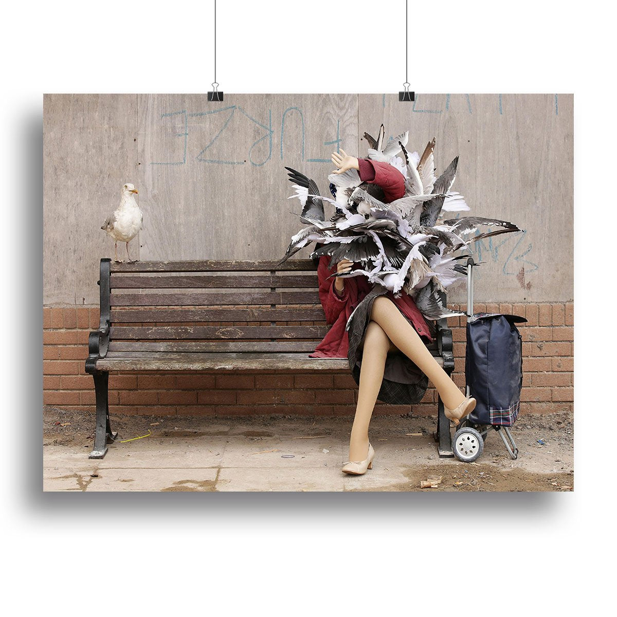 Banksy Seagulls Canvas Print or Poster