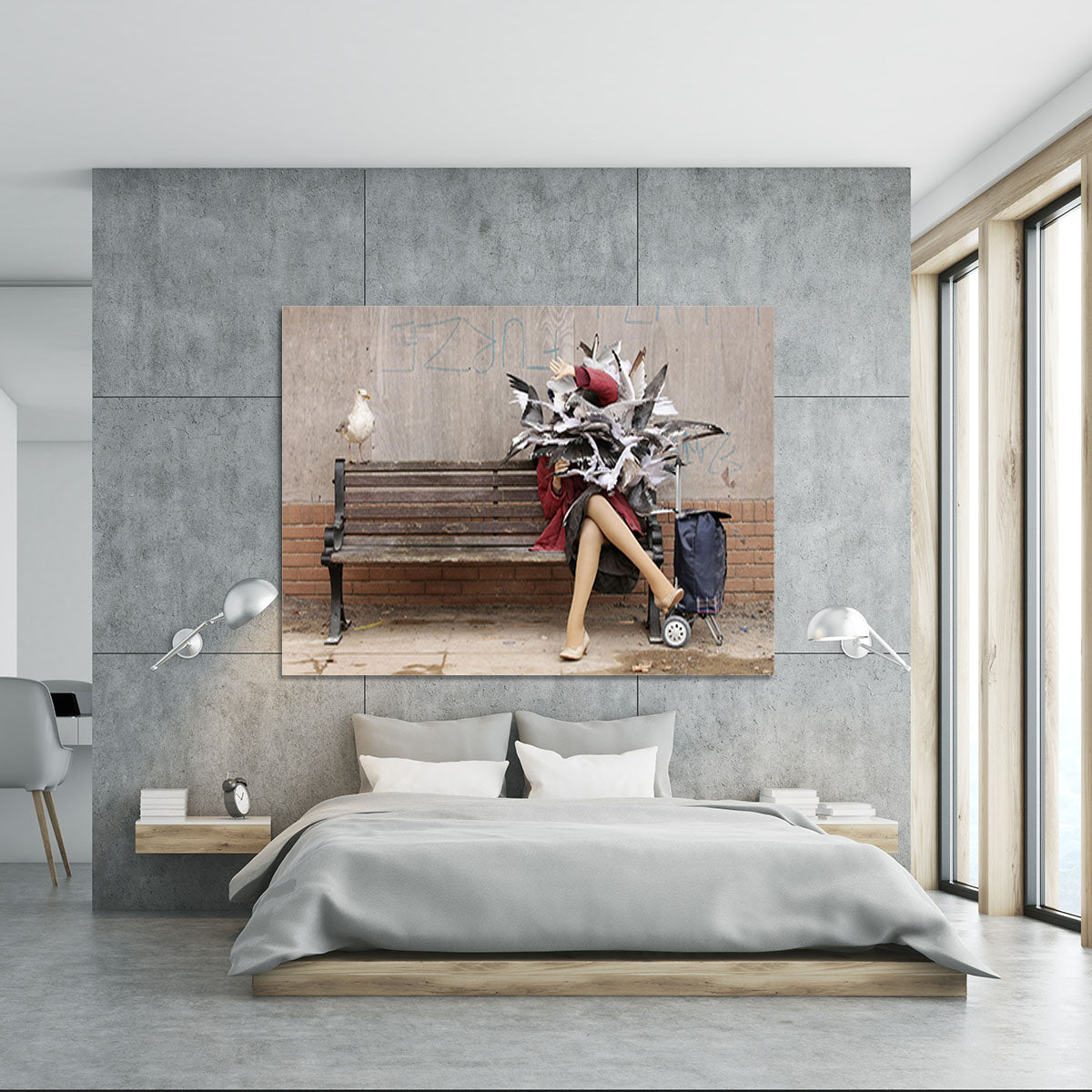 Banksy Seagulls Canvas Print or Poster - Canvas Art Rocks - 5