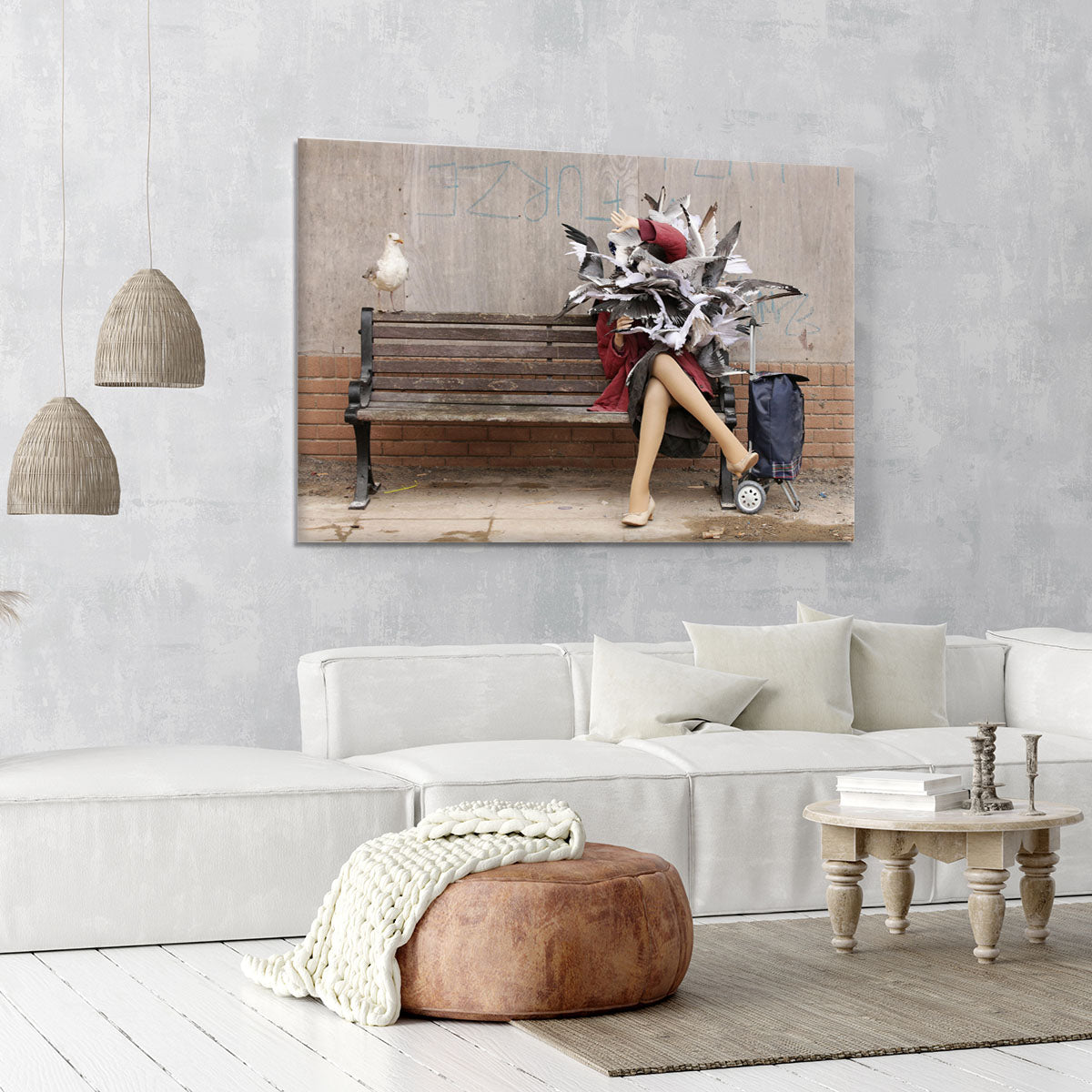 Banksy Seagulls Canvas Print or Poster - Canvas Art Rocks - 6