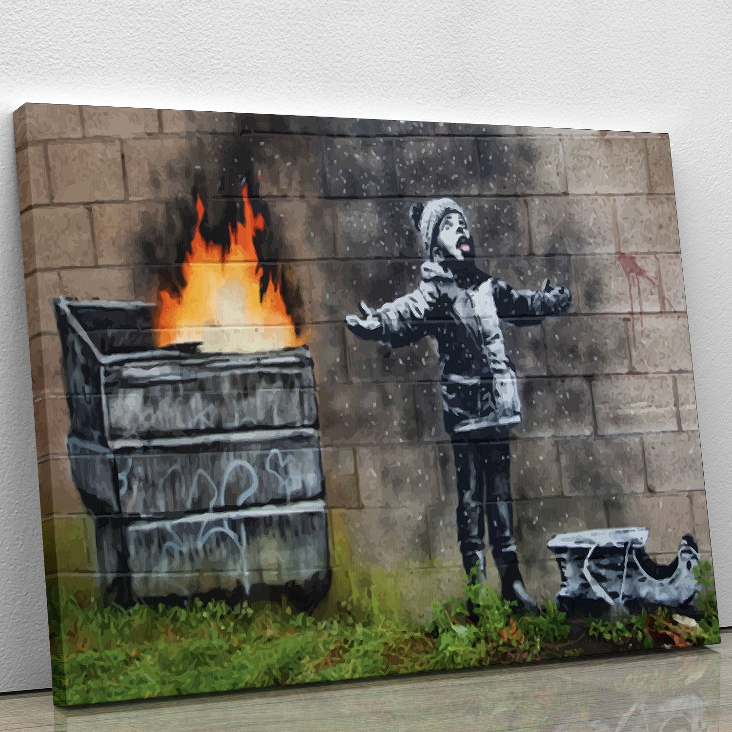 Banksy Seasons Greeting Canvas Print or Poster