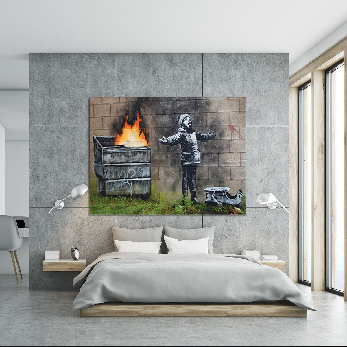 Banksy Seasons Greeting Canvas Print or Poster - Canvas Art Rocks - 5
