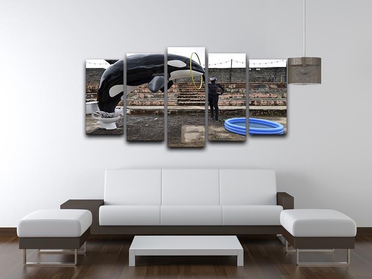 Banksy Seaworld 5 Split Panel Canvas - Canvas Art Rocks - 3