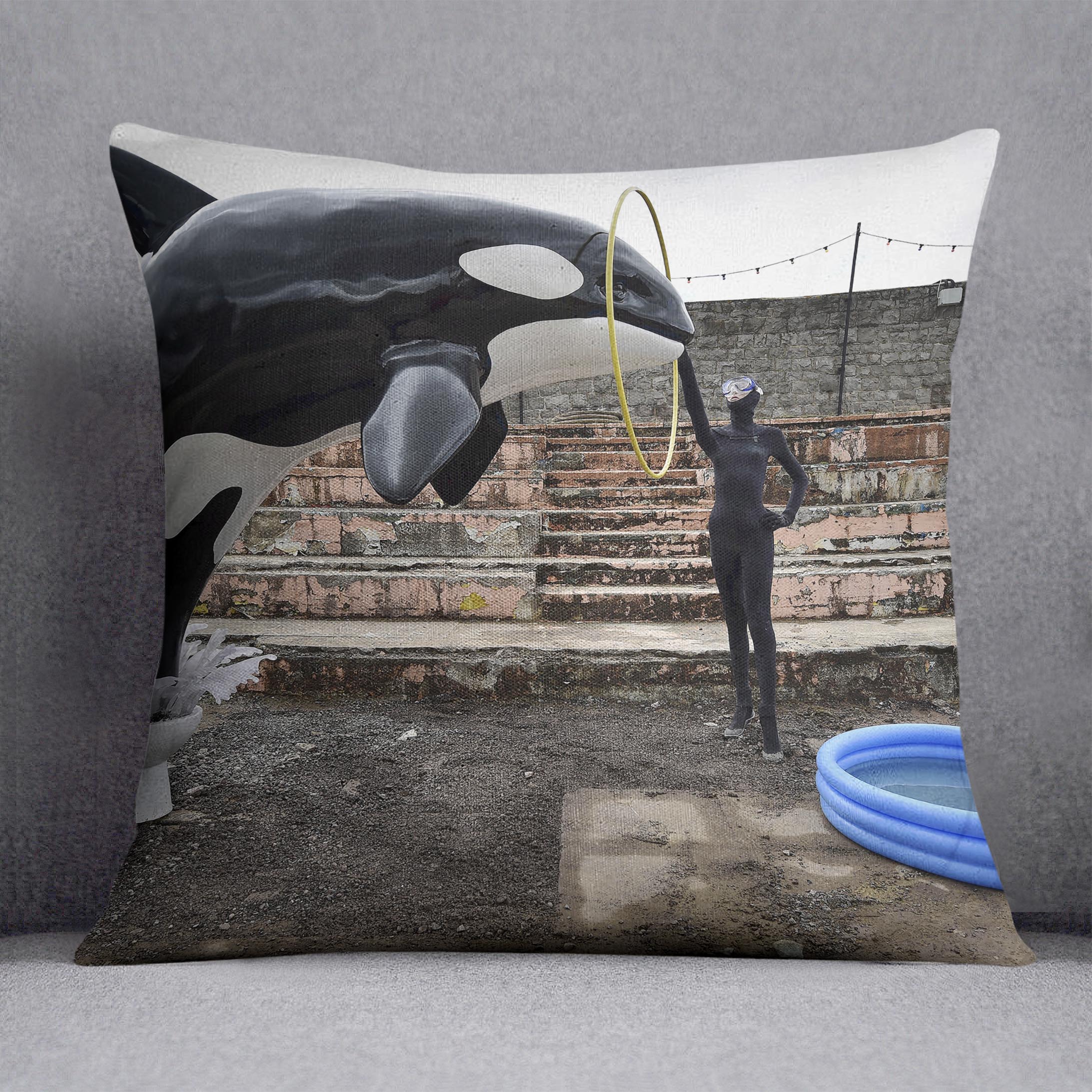 Banksy Seaworld Cushion