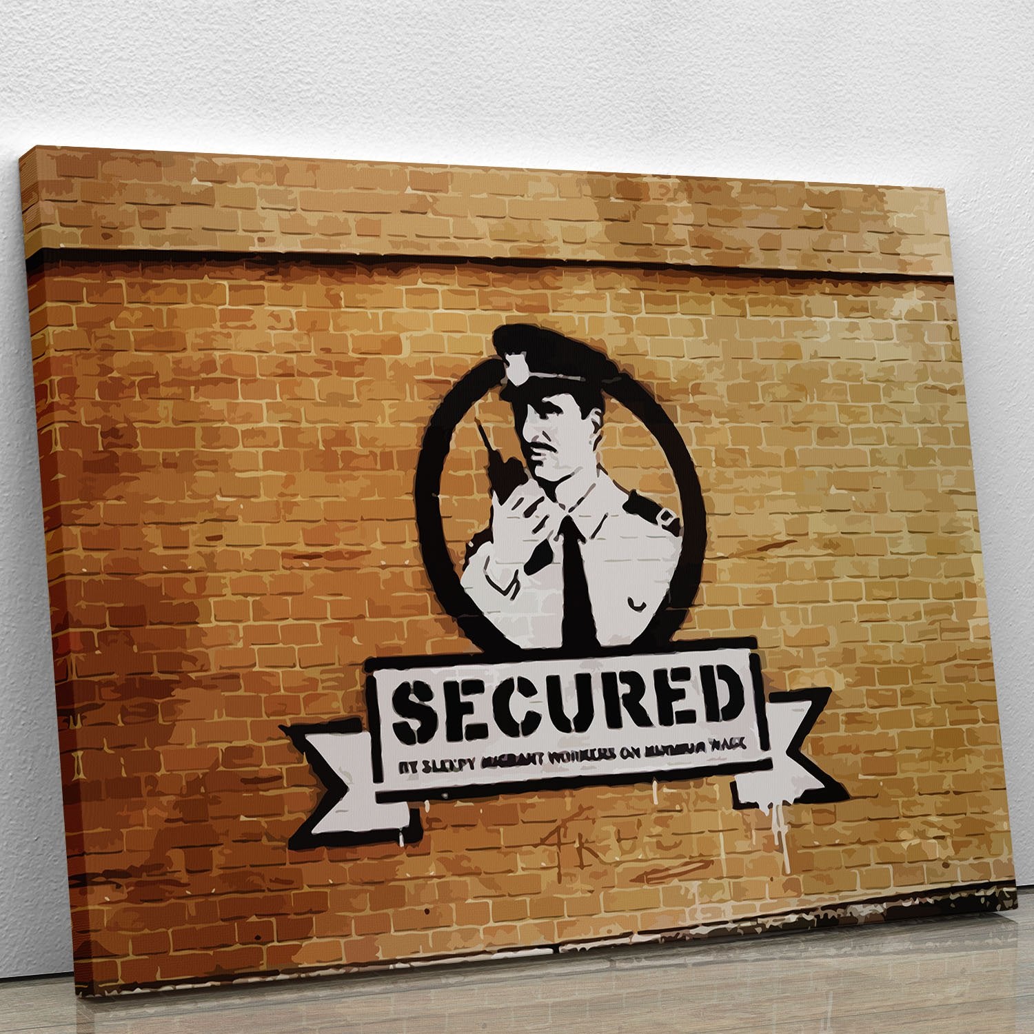 Banksy Secured Liverpool Canvas Print or Poster