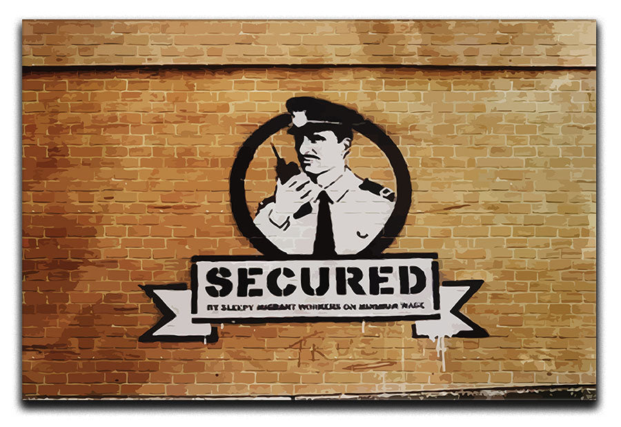 Banksy Secured Liverpool Canvas Print or Poster - Canvas Art Rocks - 1