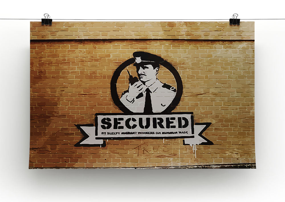 Banksy Secured Liverpool Canvas Print or Poster - Canvas Art Rocks - 2