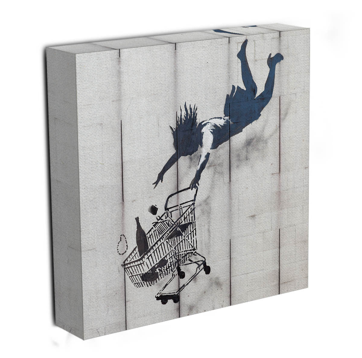 Banksy Shop Until You Drop Canvas Print & Poster - US Canvas Art Rocks