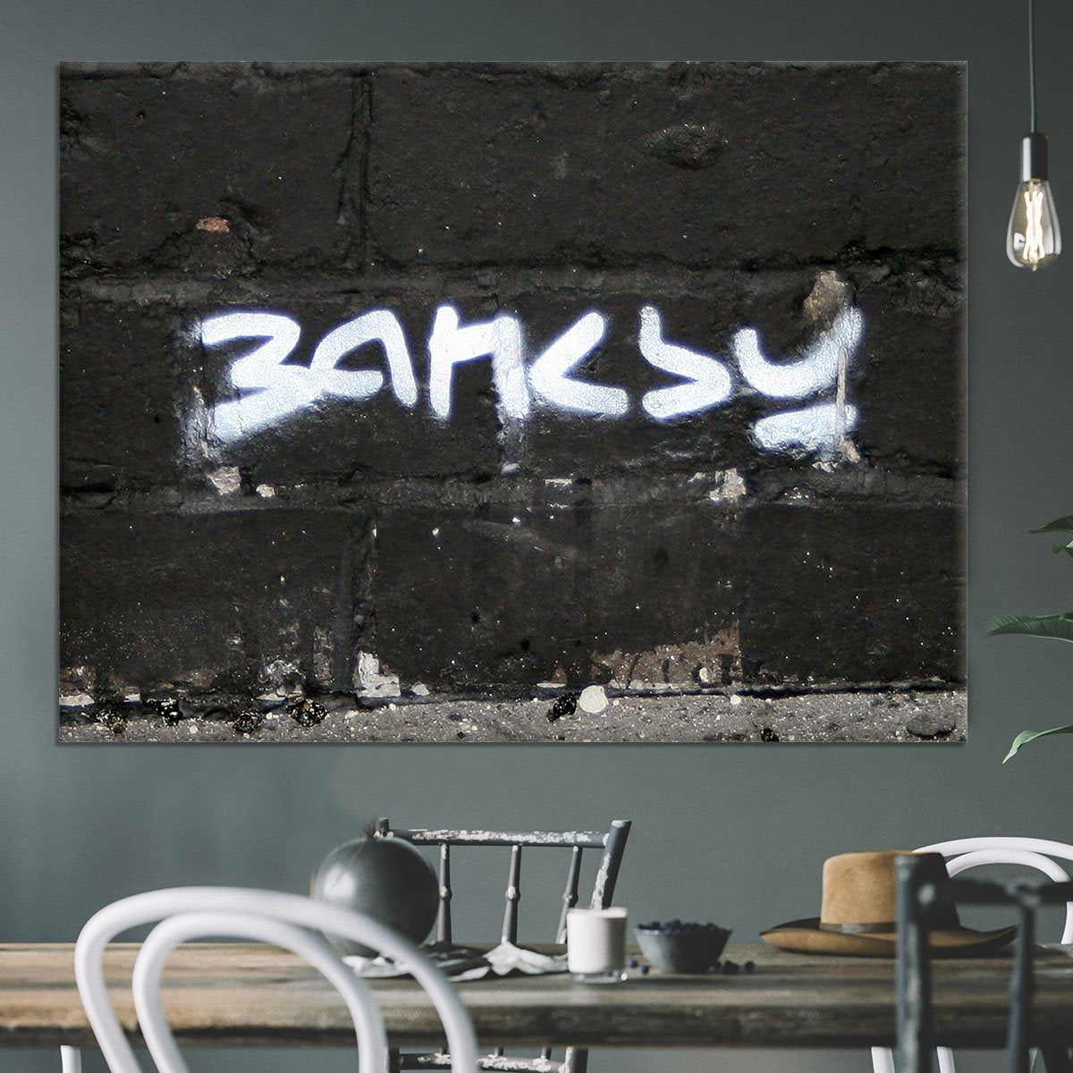 Banksy Signature Tag Canvas Print or Poster
