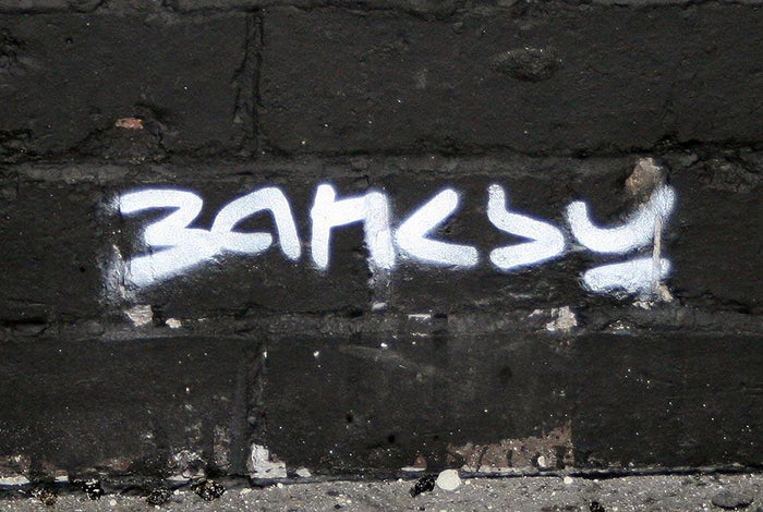 Banksy Signature Tag Wall Mural Wallpaper