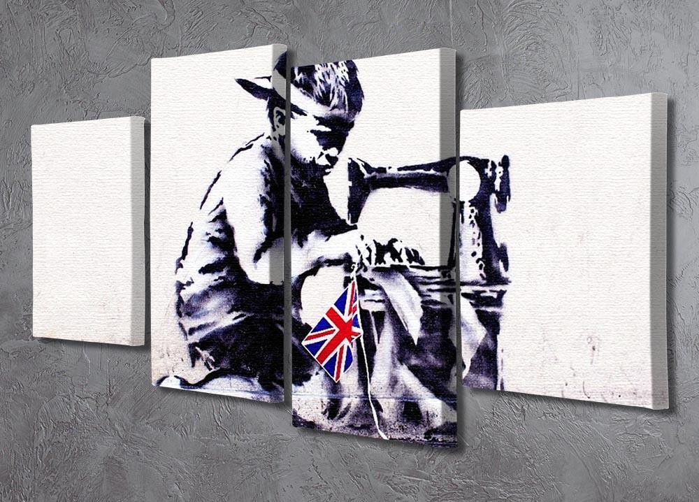Banksy Slave Labour 4 Split Panel Canvas - Canvas Art Rocks - 2