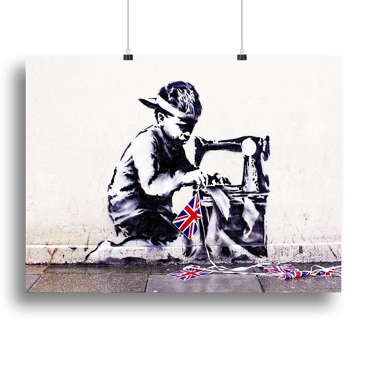 Banksy Slave Labour Canvas Print or Poster