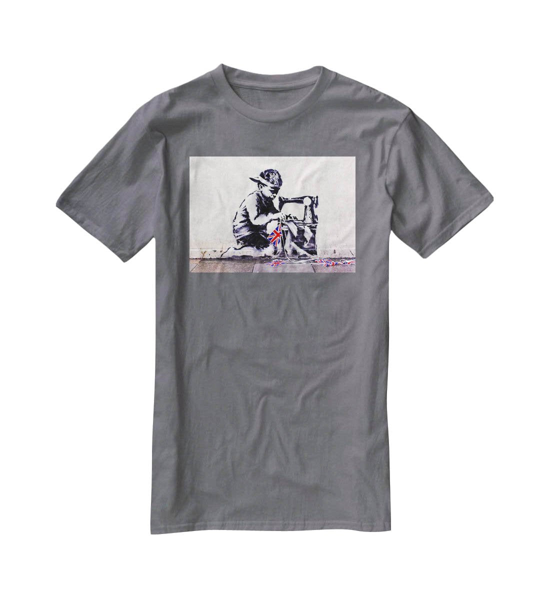 Banksy Slave Labour T-Shirt - Canvas Art Rocks - 3