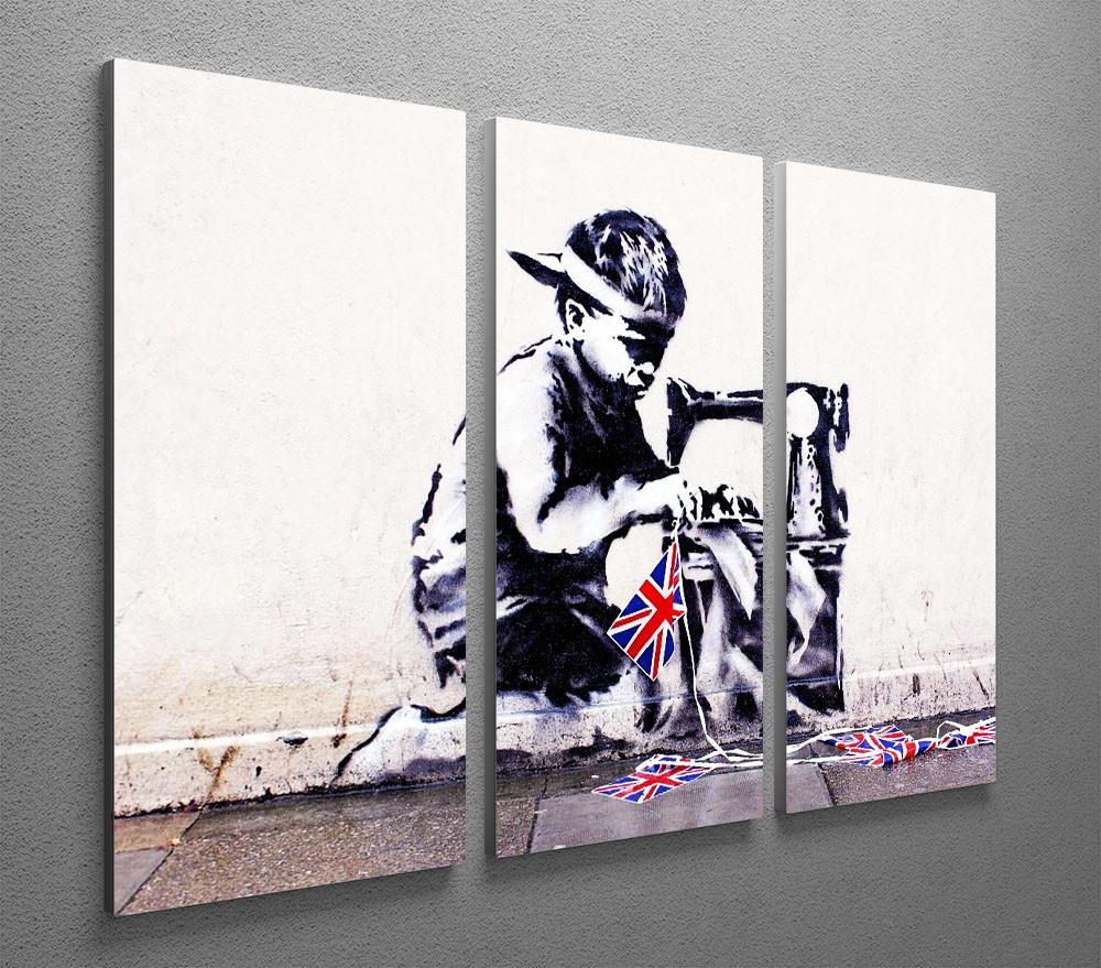 Banksy Slave Labour 3 Split Panel Canvas Print - Canvas Art Rocks