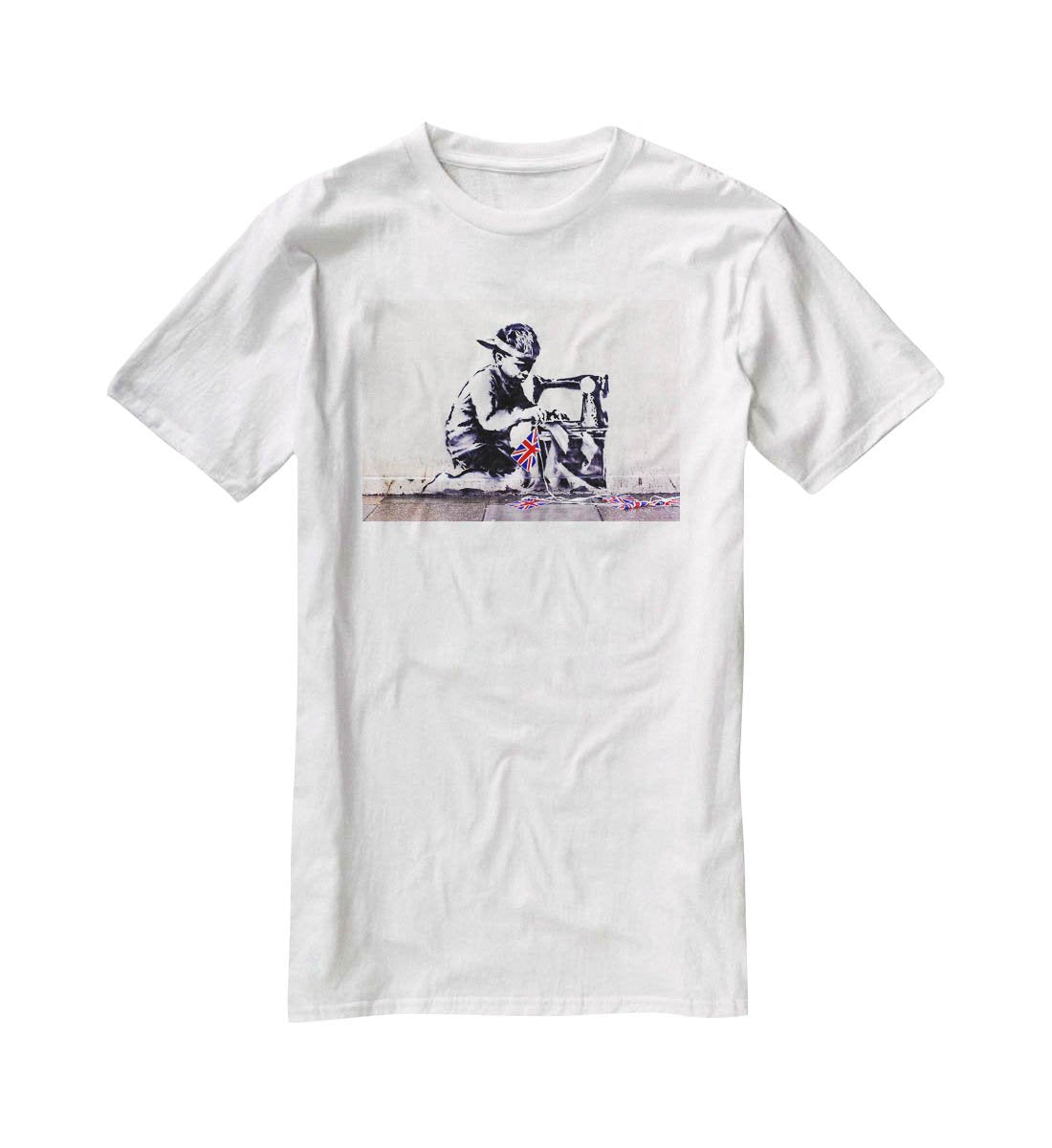Banksy Slave Labour T-Shirt - Canvas Art Rocks - 5